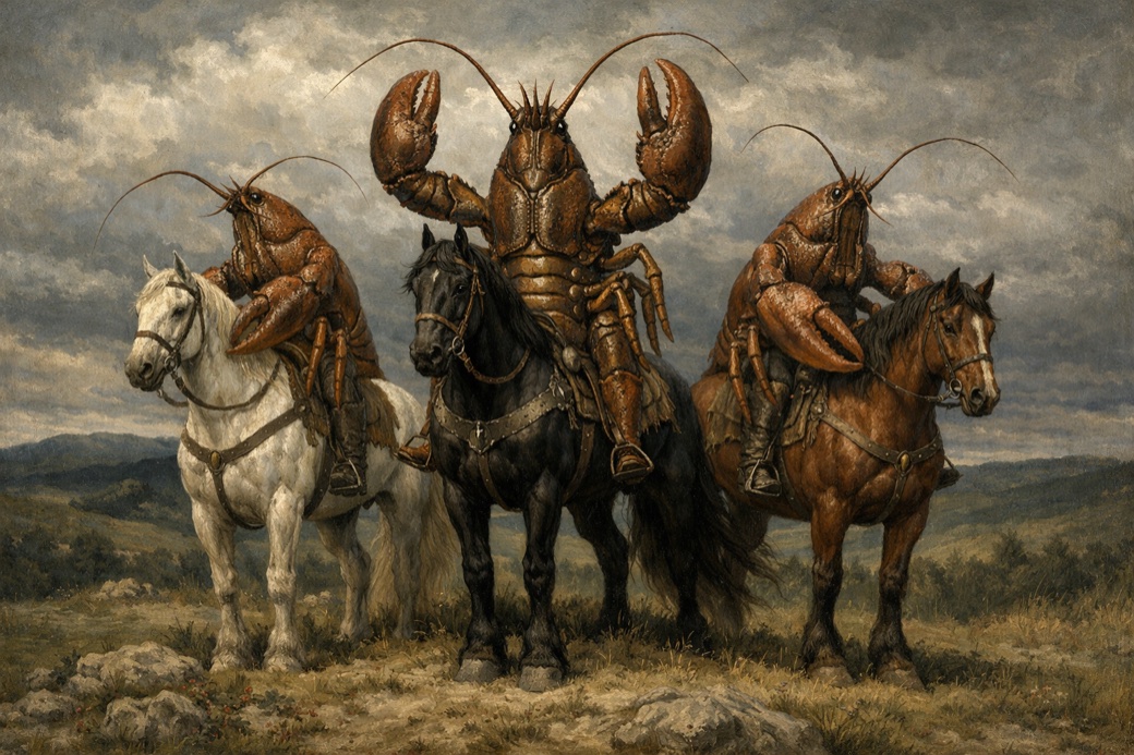 Three Lobster Knights